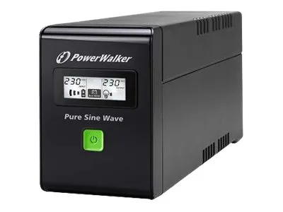 POWERWALKER VI 600 SW IEC UPS Line-Interactive 600VA 3x IEC C13 PURE SINE RJ11/RJ45 USB LCD
