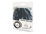 GEMBIRD VT-210X12 velcro cable ties 210mm bag of 100 pcs black
