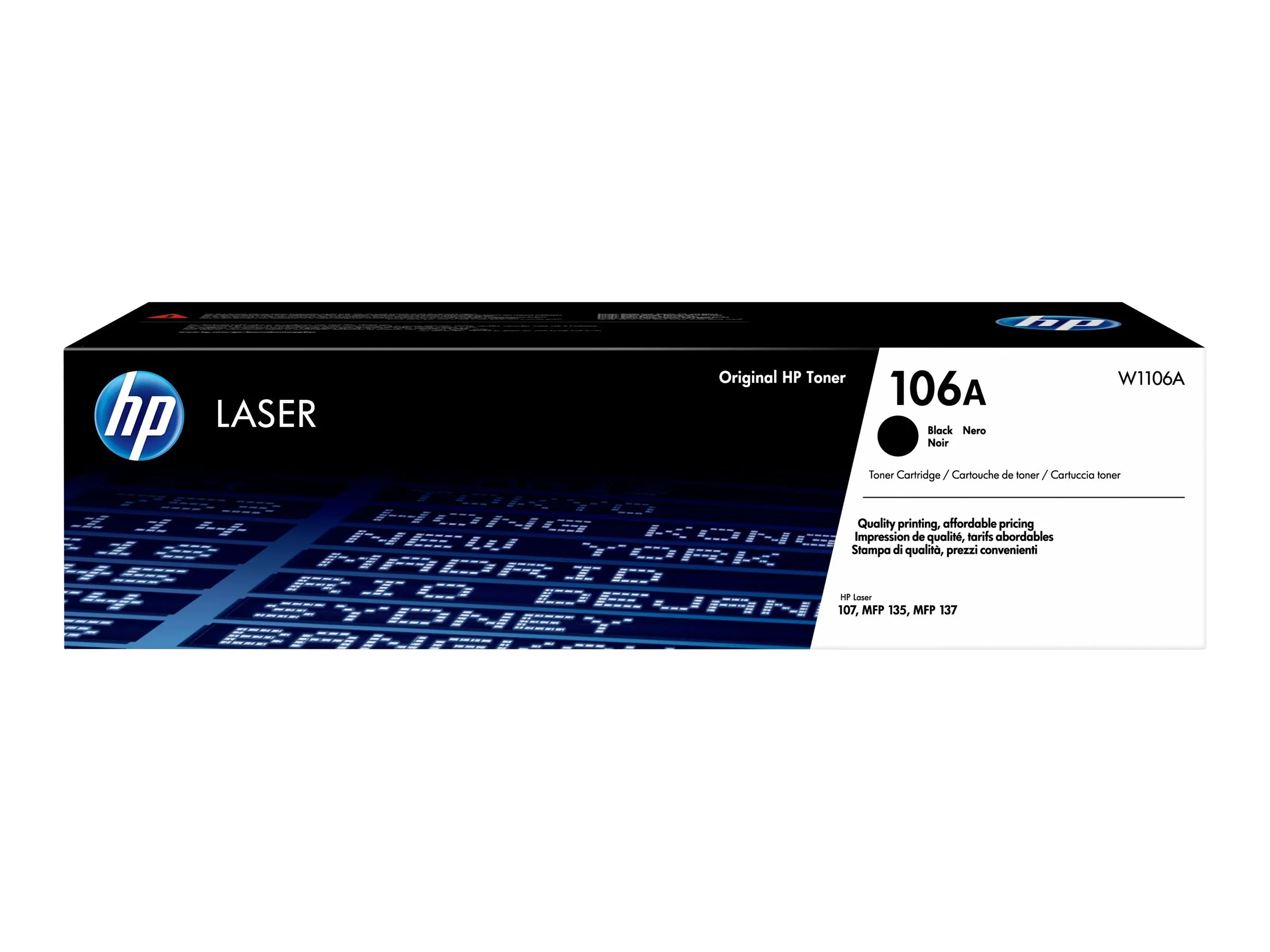 also-w1106a HP 106A Black Original Laser Toner Cartridge