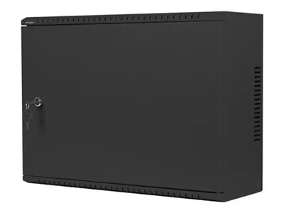 LANBERG Rack Cabinet 19inch Wall-Mount 4U+3U/540X200 Low-Profile Black Assembled