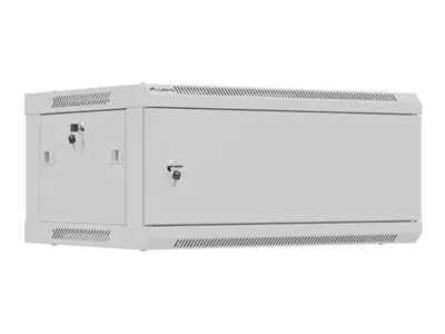 LANBERG Rack cabinet 19in wall-mount 4U/600X450 flat pack with metal door grey
