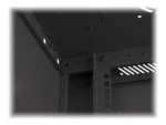 LANBERG Wall mount cabinet 19inch 6U 600×450 steel doors black flat pack
