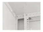 LANBERG Wall mount cabinet 19inch 12U 600×450 steel doors grey flat pack
