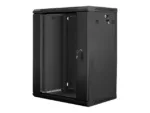 LANBERG WF01-6415-10B wall-mounted rack 19inch demounted flat pack 15U/600x450mm black