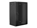 LANBERG WF01-6418-10B wall-mounted rack 19inch demounted flat pack 18U/600x450mm black