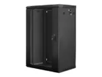 LANBERG WF01-6418-10B wall-mounted rack 19inch demounted flat pack 18U/600x450mm black