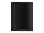 LANBERG WF01-6418-10B wall-mounted rack 19inch demounted flat pack 18U/600x450mm black
