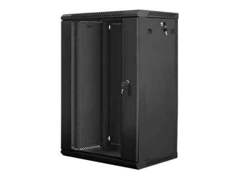 LANBERG WF01-6418-10B wall-mounted rack 19inch demounted flat pack 18U/600x450mm black