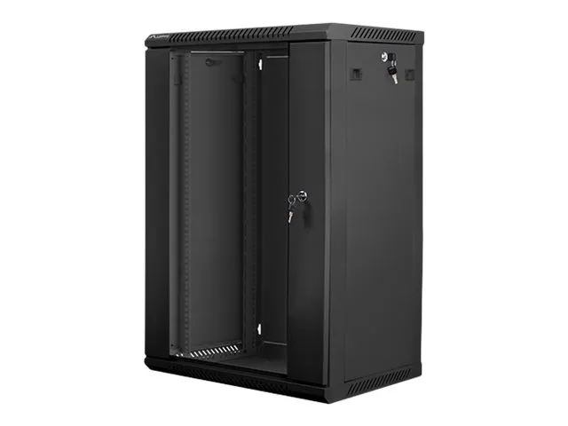 also-wf01-6418-10b LANBERG WF01-6418-10B wall-mounted rack 19inch demounted flat pack 18U/600x450mm black