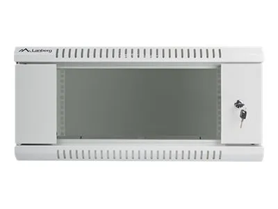 also-wf01-6604-10s LANBERG WF01-6604-10S wall-mounted rack 19inch demounted flat pack 4U/600x600mm gray