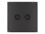 LANBERG Wall mount cabinet 19inch 6U 600×600 steel doors black flat pack