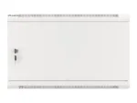 LANBERG Wall mount cabinet 19inch 6U 600×600 steel doors grey flat pack