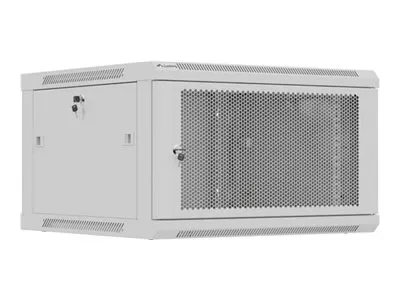 LANBERG Rack cabinet 19in wall-mount 6U/600X600 flat pack with perforated door grey