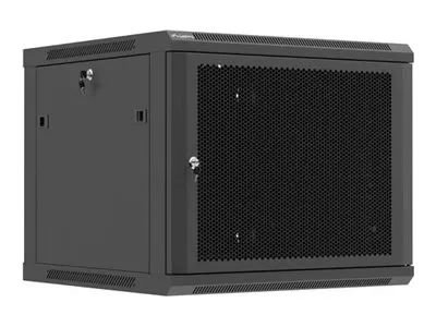 LANBERG Rack cabinet 19in wall-mount 9U/600X600 flat pack with perforated door black