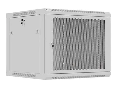 LANBERG Rack cabinet 19in wall-mount 9U/600X600 flat pack with perforated door black