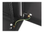 LANBERG Wall mount cabinet 19inch 12U 600×600 steel doors black flat pack