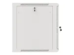 LANBERG Wall mount cabinet 19inch 12U 600×600 steel doors grey flat pack
