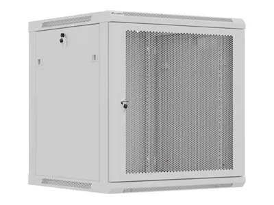 LANBERG Rack cabinet 19in wall-mount 12U/600X600 flat pack with perforated door grey