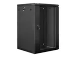 LANBERG WF01-6618-10B wall-mounted rack 19inch demounted flat pack 18U/600x600mm black