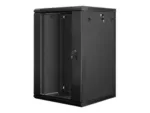 LANBERG WF01-6618-10B wall-mounted rack 19inch demounted flat pack 18U/600x600mm black