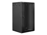 LANBERG WF01-6622-10B wall-mounted rack 19inch demounted flat pack 22U/600x600mm black