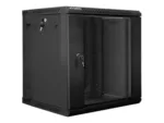 LANBERG WF02-6612-10B wall-mounted double section rack 19inch flat pack 12U/600x600mm black