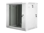 LANBERG WF02-6612-10S wall-mounted double section rack 19inch flat pack 12U/600x600mm grey