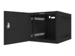 LANBERG Rack cabinet 10inch wall mount 6U 280×310 black with metal door flat pack