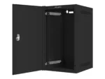 LANBERG Rack cabinet 10inch wall mount 9U 280×310 black with metal door flat pack