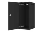 LANBERG Rack cabinet 10inch wall mount 12U 280×310 black with metal door flat pack