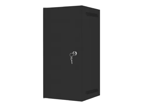 LANBERG Rack cabinet 10inch wall mount 12U 280×310 black with metal door flat pack