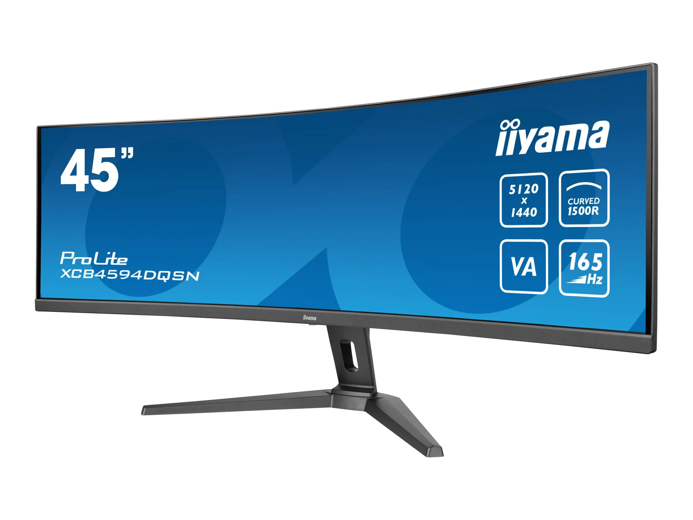 also-xcb4594dqsn-b1 IIYAMA XCB4594DQSN-B1 44.5inch ETE VA DQHD 165Hz 450cd/m2 0.8ms MPRT USB-C Dock DP 2xHDMI KVM 3xUSB3.2 Speakers 13cm Height Adj. (P)