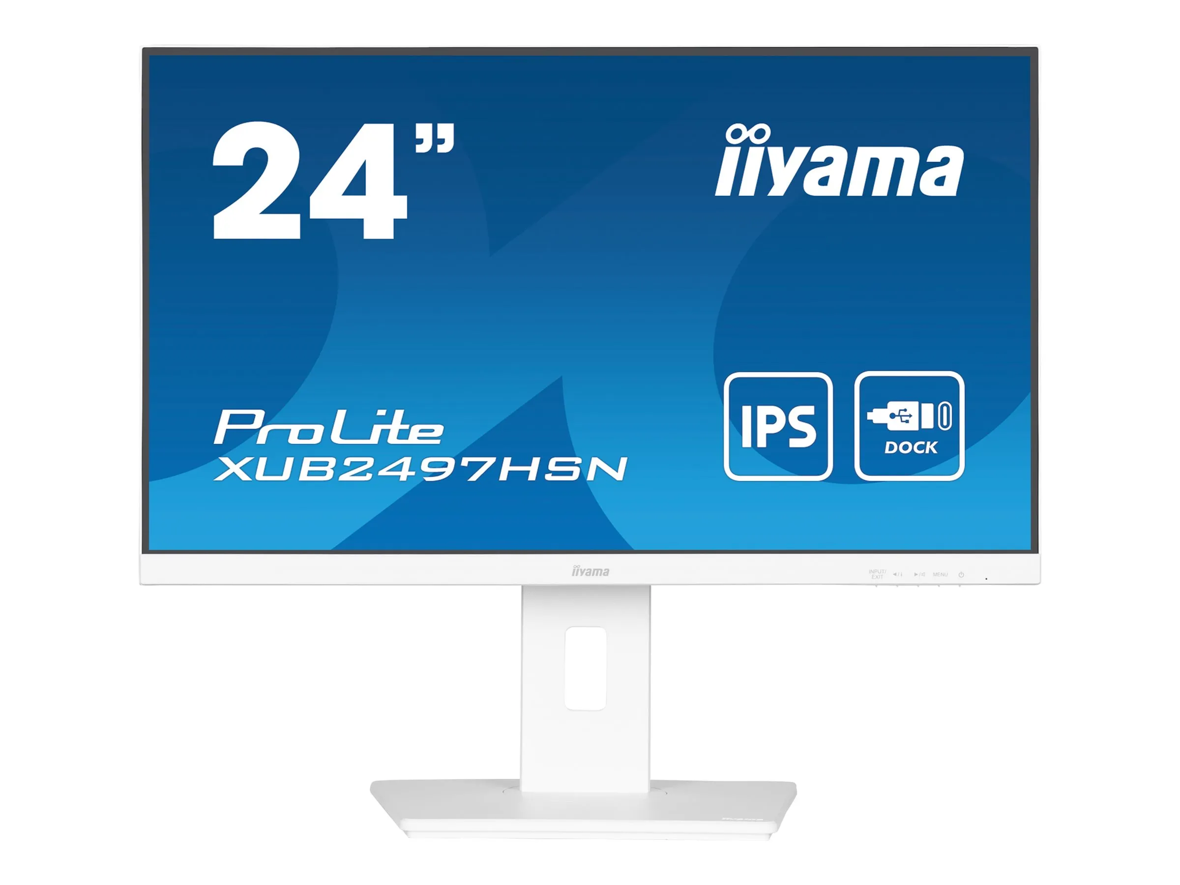 also-xub2497hsn-w2 IIYAMA XUB2497HSN-W2 24inch IPS FHD 300cd/m2 1ms HDMI DP DP OUT 3xUSB 3.2 USB C 7.5W LAN Speakers 15cm Height Adj. Stand White (P)