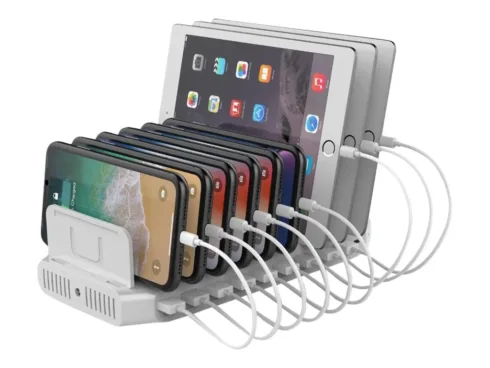 UNITEK Y-2190 Charging station 8x USB 2.4A 160W 2x QC3.0 USB-C Y-2190