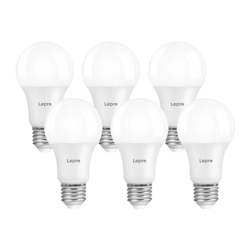 inp-100092-ww-eu-6-lepro-100092-ww-eu-6-a60-e27-7-0.webp LEPRO 100092-WW-EU-6 A60 E27 7W 800 lm 2700 K dimmable LED bulb, Class E, 6-pack