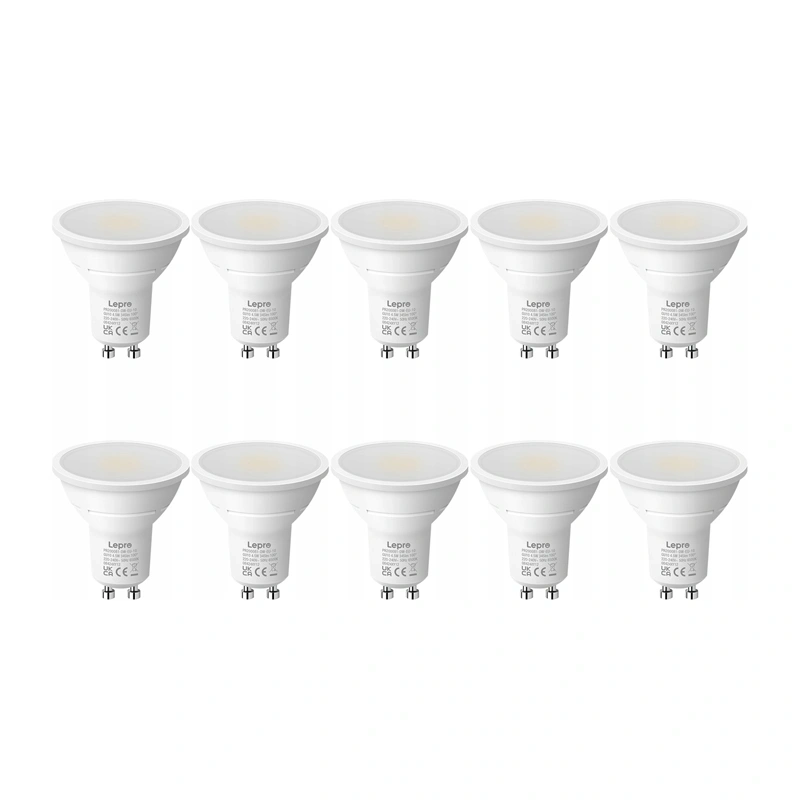inp-200081-dw-eu-10-lepro-200081-dw-eu-10-gu10-led-0.webp LEPRO 200081-DW-EU-10 GU10 LED Bulb, 4.5W, 345 lm, 6500K, 100°, 10 pcs.