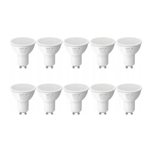 LEPRO 200081-WW-EU-10 GU10 LED Bulb, 4.5W (50W), 345 lm, 2700K, 100°, 10 pcs.