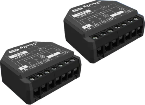 Set of 2 Shelly 2PM Gen3 WiFi/Bluetooth Controllers