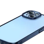 Baseus Glitter Transparent Case and Tempered Glass set for iPhone 14 Plus (blue)