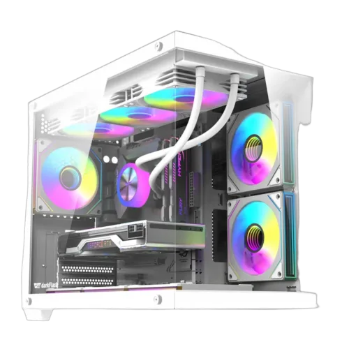 DarkFlash B275 PRO computer case (white) + 6 fans