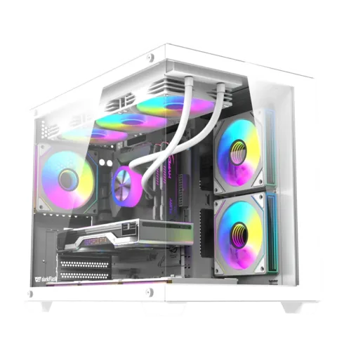 DarkFlash B275 PRO computer case (white) + 6 fans