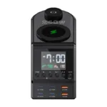 Blitzwolf BW-FW10 alarm clock with charger 2xUSB-A, 4xUSB-C, 240W