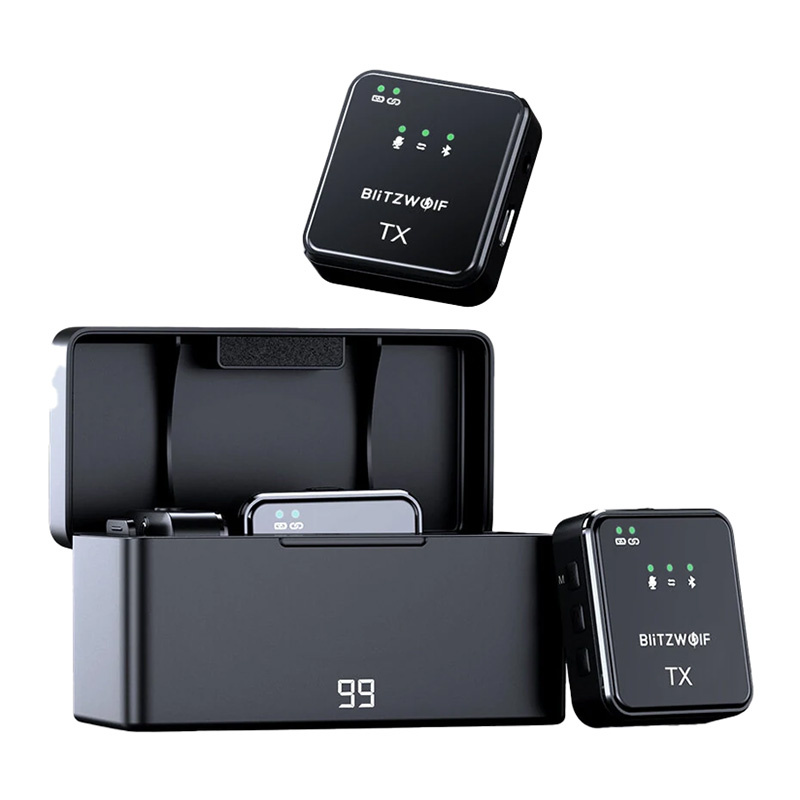 inp-bw-sx63-blitzwolf-wireless-microphone-0.webp BlitzWolf Wireless Microphone, BW-SX63, 1000mAh (black)