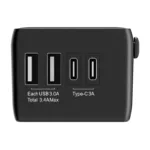 Blitzwolf BW-TA1 4-in-1 Travel Adapter 2xUSB + C + PD 20W