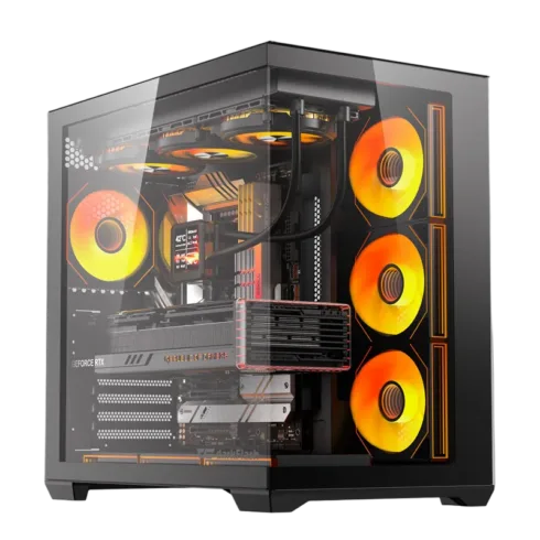 DarkFlash C280 computer case (black) + 7 fans