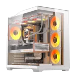 DarkFlash C280 computer case (white) + 7 fans