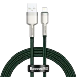 USB cable for Lightning Baseus Cafule, 2.4A, 1m (green)