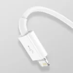 USB cable 3in1 Baseus Superior Series, USB to micro USB / USB-C / Lightning, 3.5A, 1.5m (white)