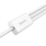 USB cable 3in1 Baseus Superior Series, USB to micro USB / USB-C / Lightning, 3.5A, 1.5m (white)