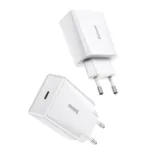 Baseus Speed Mini Quick Charger, USB-C, PD, 3A, 20W (white)